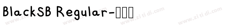 BlackSB Regular字体转换 BlackSB Regular字体转换